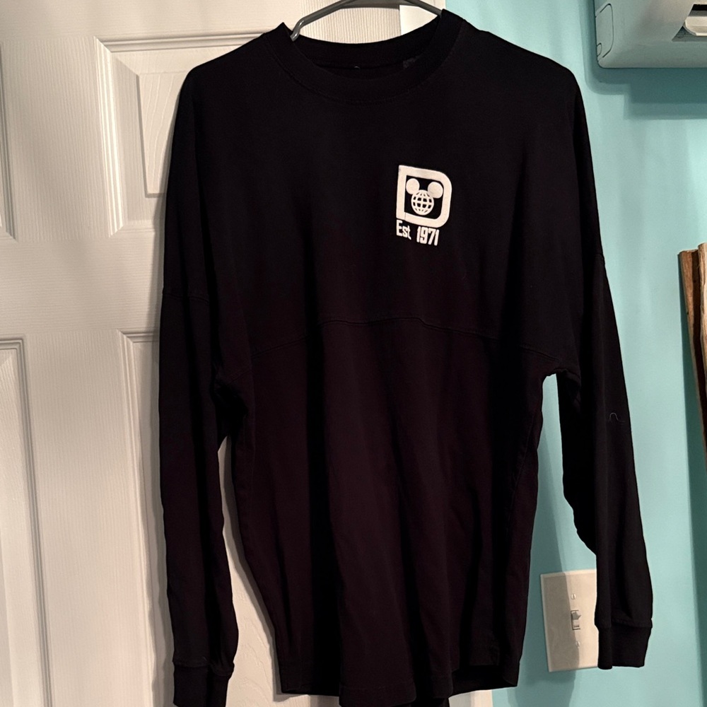 Disney Black and White Logo Long Sleeve Shirt